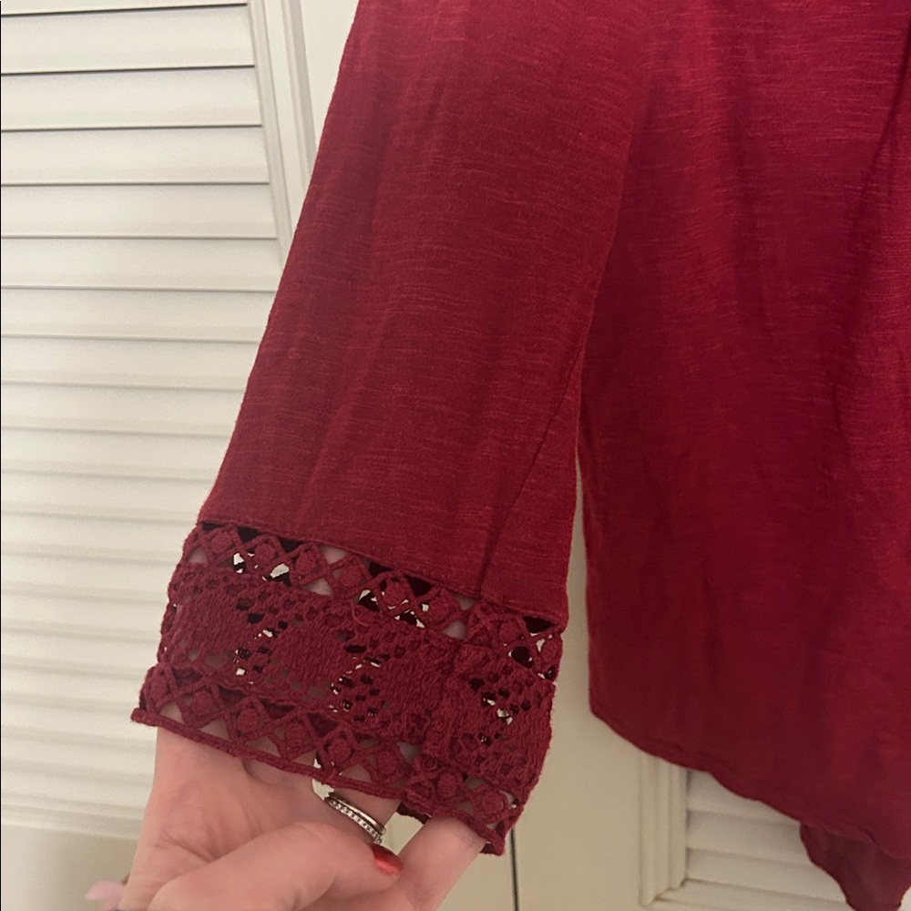 Lucky Brand 3/4 Sleeve Blouse - Picture 3 of 8